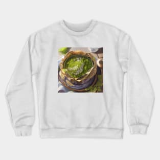 Matcha Japanese Tea Green Crewneck Sweatshirt